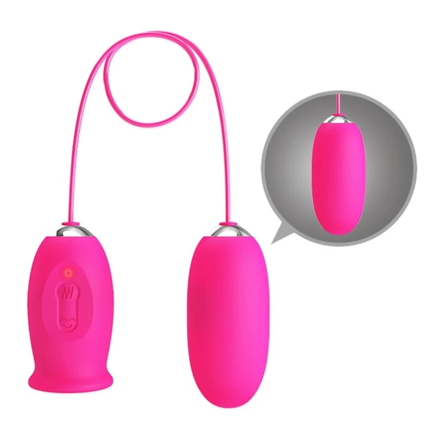 PRETTY LOVE - DAISY VIBRATING EGG + CLITORIS STIMULATING TONGUE PINK